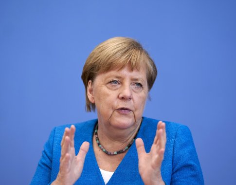 A. Merkel įspėja Rusiją nesikišti į įvykius Baltarusijoje