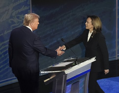 D. Trumpas atmeta galimybę stoti į akistatą su K. Harris antruose debatuose