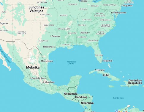 „Google Maps“ Meksikos įlanką pervadins į Amerikos įlanką