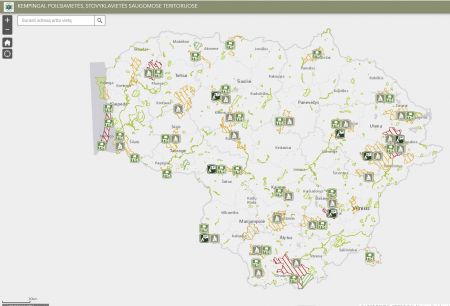 Kur galima stovyklauti saugomose teritorijose: žemėlapis su pažymėtomis vietomis